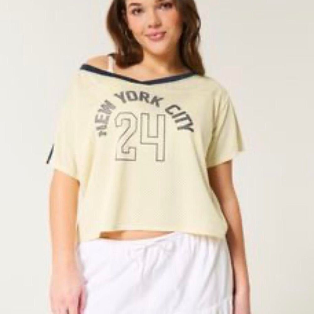 Hollister Women's Oversized New York City Graphic Jersey Women's SZ M